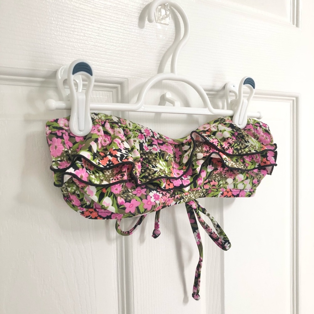 FREE Rampage S Floral Bikini Strapless Top - Picture 2 of 4